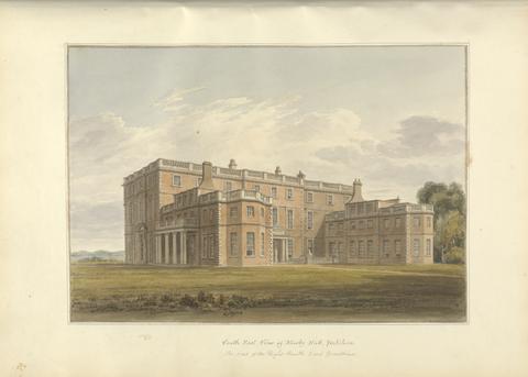 John Buckler FSA South East View of Newby Hall, Yorkshire, the Seat of the Right Hon'ble Lord Grantham
