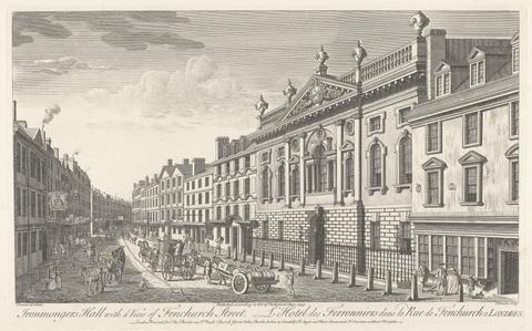 Thomas Bowles Ironmonger's Hall with a View of Fenchurch Street
