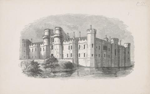 unknown artist Herstmonceux Castle and Moat