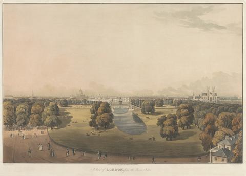 Daniel Havell A View of London from the Queen's Palace