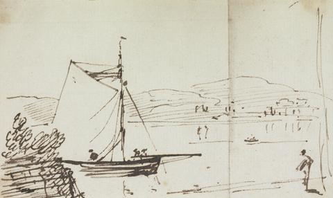 Capt. Thomas Hastings Sketch of a Sailing Boat