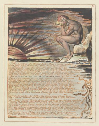 William Blake Jerusalem, Plate 78, "The Spectres of..."