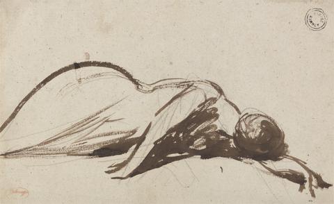George Romney Prostrate Woman