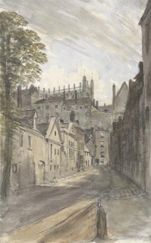 Dr. William Crotch St. George's Chapel and The Castle Wall From Bier Lane, July 18, 1832, 1 pm