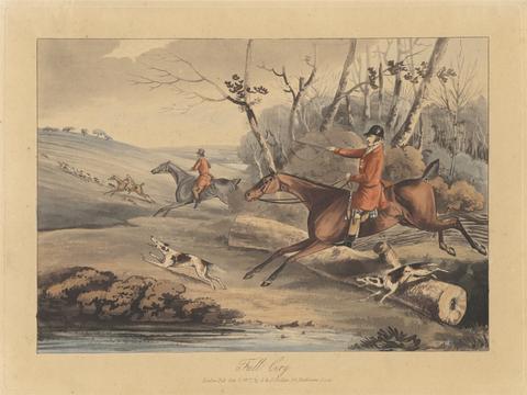 unknown artist Set of four [Foxhunting]: 3. Full Cry