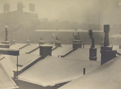Emil Otto Hoppé Winter, Rooftops, London