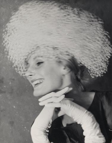 Model with James Wedge Hat
