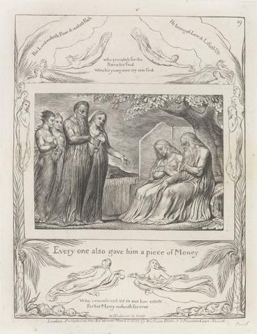 William Blake Illustrations of the Book of Job [in twenty-one plates]
