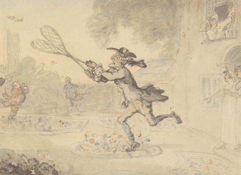 Thomas Rowlandson Butterfly Hunting