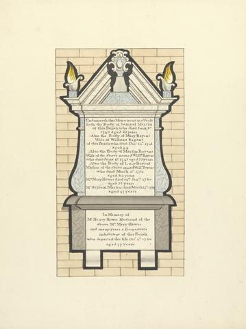 Memorial to Charlotte Duchess of Somerset in Chiswick Church
