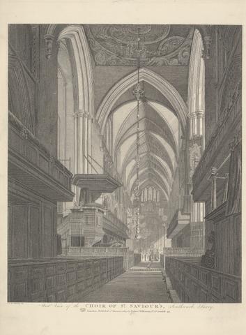 unknown artist West View of the Choir of St. Saviour's