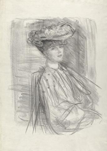 Albert de Belleroche Seated Woman with Hat (A.B. 358b)