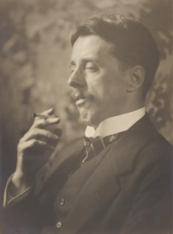 Emil Otto Hoppé Arnold Bennett with Cigarette