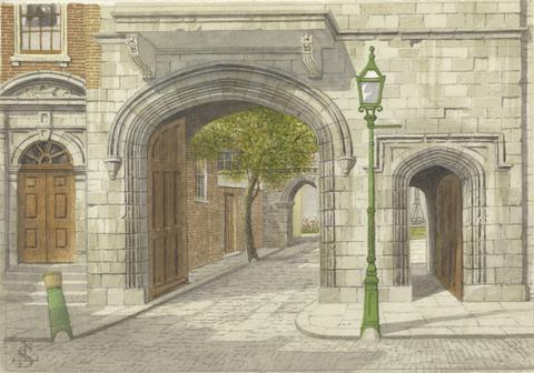 James Lawson Stewart The Ancient Entrance to the Charter House, London