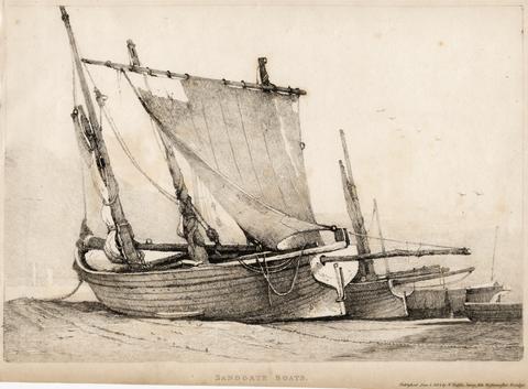 Samuel Prout Sandgate Boats