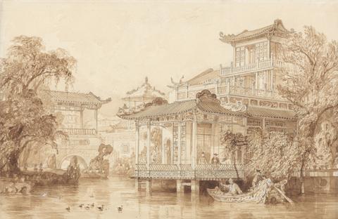 Thomas Allom The House of a Chinese Merchant near Canton