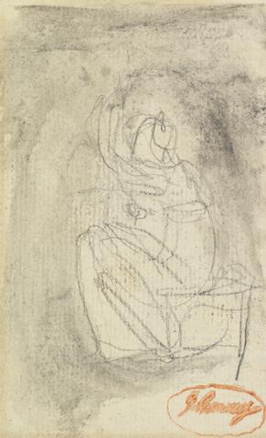 unknown artist Sketch of Seated Figure