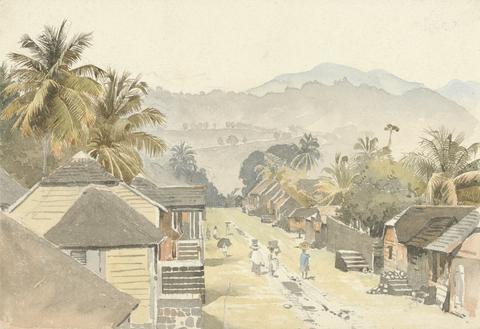 Lionel Grimston Fawkes Dominica: View from Mrs. Ogilvy's lodging-house window at Roseau