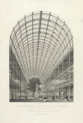 John Saddler The Interior of the Transepts of the Crystal Palace