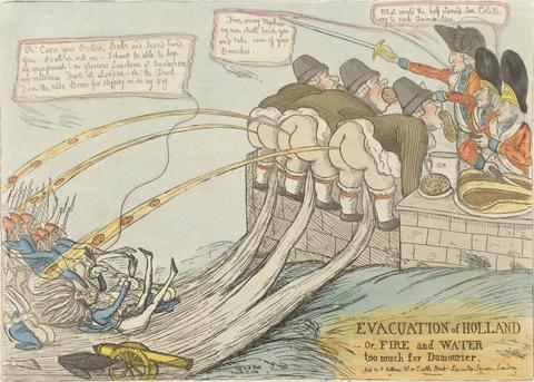 William Dent Evacuation of Holland, or, Fire and Water Too Much for Dumourier.
