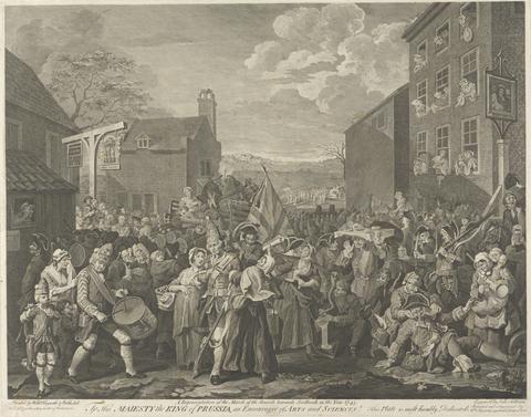 Luke Sullivan A Representation of the March of the Guards towards Scotland in the Year 1745 (from: Caricature, vol. 5)
