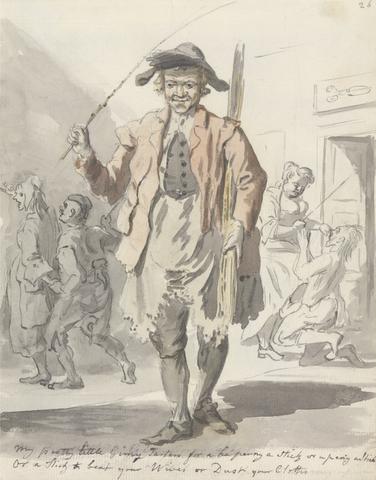 Paul Sandby RA My Pretty Little Ginny Tarters for a Ha'penny a Stick or a Penny a Stick, or a Stick to Beat Your Wives or Dust Your Clothes