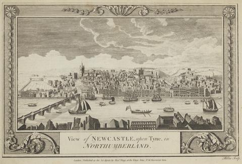 View of Newcastle, upon Tyne, in Northumberland