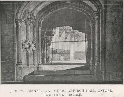 Joseph Mallord William Turner Christ Church Hall, Oxford