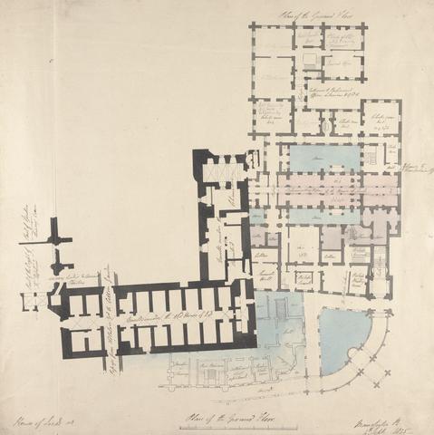 Sir John Soane Plan of the Ground Floor, House of Lords