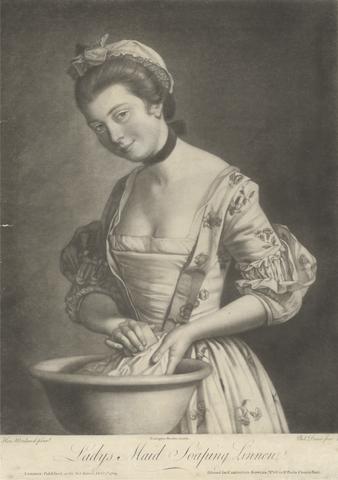 Philip Dawe Lady's Maid Soaping Linen