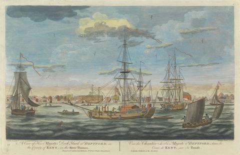 Carington Bowles A View of His Majesty's Dock Yard at Deptford in the County of Kent