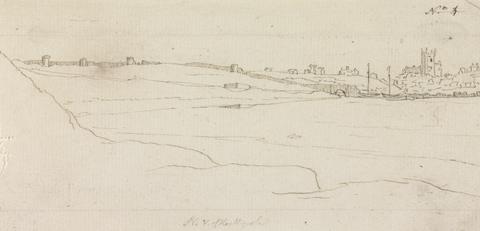 Henry Swinburne Landscape, with a Village in the Distance