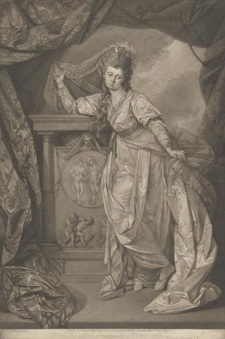 Edward Fisher Miss Farren in the Character of Hermione