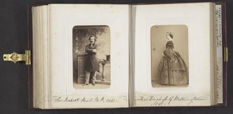  Album of cartes-de-visite depicting royalty of Britain and Europe and other contemporary notables.