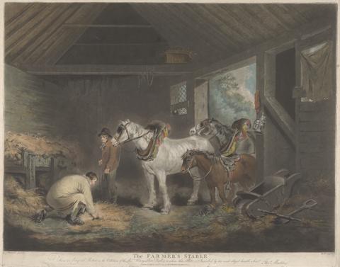 George Morland The Farmer's Stable