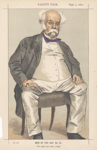 unknown artist Vanity Fair, Ambassadors to England: 'He might have been a King'. The Duke of Saldnaha - The Portuguese Minister. 2 September 1871