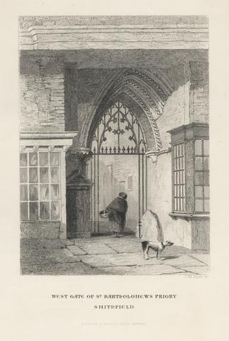 John Wykeham Archer West Gate of St. Bartholomew's Priory, Smithfield