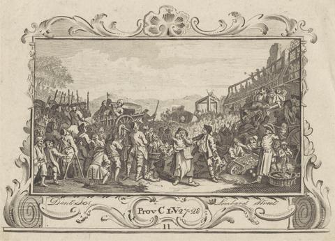 William Hogarth Industry and Idleness, Plate XI, The Idle 'Prentice Executed at Tyburn