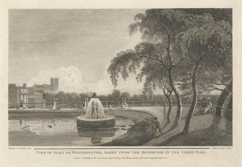 Isaac Mills View of Part of Westminster, taken from the Reservoir in the Green Park