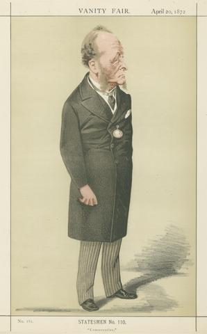 unknown artist Politicians - Vanity Fair - 'Conservative'. Rt. Hon. Gathorne Hardy. April 20, 1872