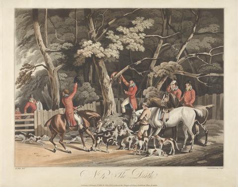 Matthew Dubourg Set of Four - Fox-hunting: The Death