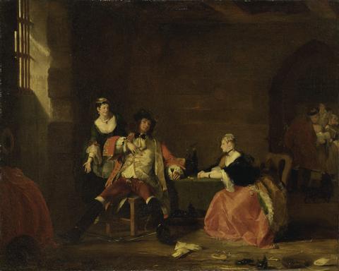 Gilbert Stuart Newton Captain Macheath Upbraided by Polly and Lucy in the 'Beggar's Opera', 1826