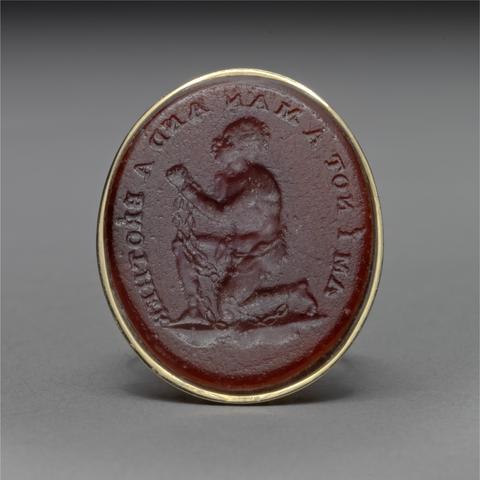  Signet ring, with motto "Am I not a man and a brother?"