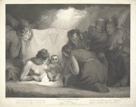 Benjamin Smith The Infant Shakespeare (engraving for Boydell's "Shakespeare Gallery")