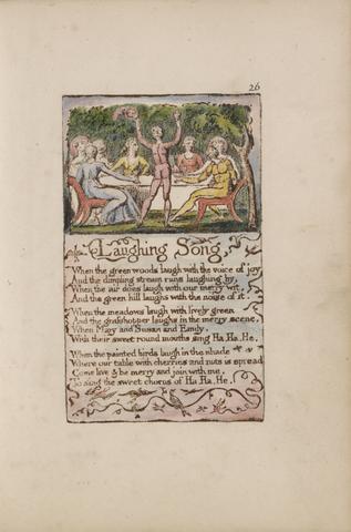 William Blake Songs of Innocence and of Experience, Plate 26, "Laughing Song" (Bentley 15)