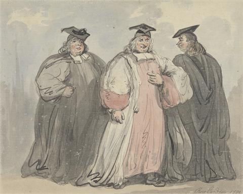 Thomas Rowlandson Three Clerical Scholars