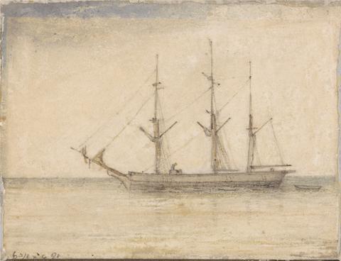 unknown artist A Three- Masted Ship
