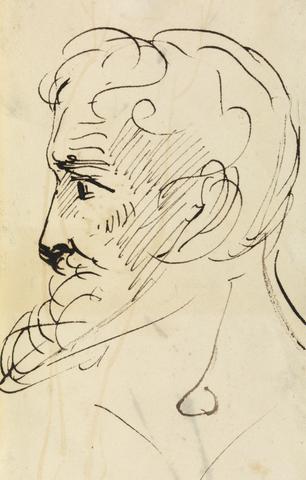 Benjamin Robert Haydon Portrait Study, of a Man's Profile