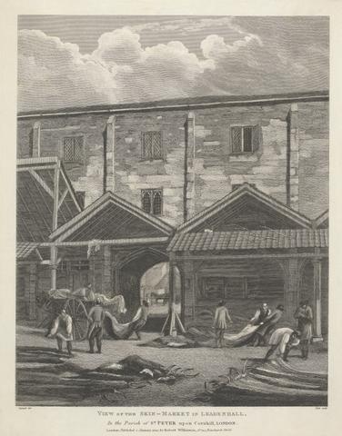 unknown artist View of the Skin-Market in Leadenhall