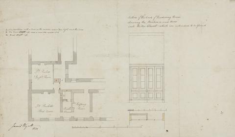 James Wyatt Hinton St. George, Somerset: Plan of the Dressing Room